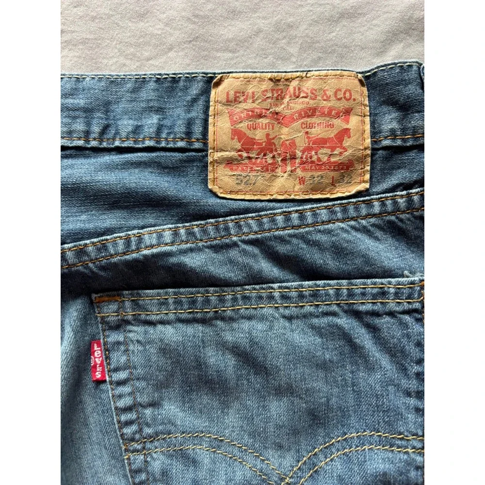 Levis 527 Slim Bootcut Jeans Mens 32x32 Medium Wash Denim Blue 05527-0174